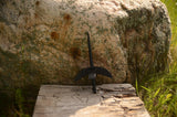 Handcrafted Turkish Spindle | Black Wood Drop Spindle for Spinning Wool | Wooden Hand Spindle Tool