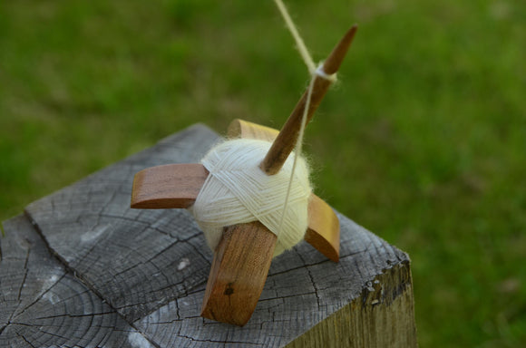 Handcrafted Turkish Spindle | Mango Wood Drop Spindle for Spinning Wool | Wooden Hand Spindle Tool