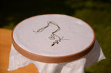 Embroidery Hoop Holder Stand – Adjustable Cross Stitch Lap Stand, Clamp-On Table Needlework Frame for DIY Embroidery