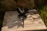 Handcrafted Turkish Spindle | Black Wood Drop Spindle for Spinning Wool | Wooden Hand Spindle Tool