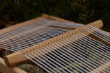 Wooden Weaving Frame Loom – Fully Assembled Beech Wood Frame with 3 Shuttles & Weaving Comb – Ready to Weave!