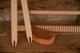Wooden Weaving Frame Loom – 45×36 cm Beech Wood | Easy Assembly | 2 Shuttles + 2 Combs Included | Tapestry & Frame Weaving
