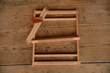 Wooden Weaving Frame Loom – 45×36 cm Beech Wood | Easy Assembly | 2 Shuttles + 2 Combs Included | Tapestry & Frame Weaving