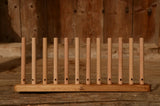 Wooden Peg Loom – 43 cm Weaving Tool – Handmade Oak Base with Beech Wood Pegs – Easy Weaving Loom for Beginners
