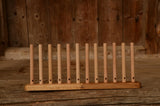 Wooden Peg Loom – 43 cm Weaving Tool – Handmade Oak Base with Beech Wood Pegs – Easy Weaving Loom for Beginners