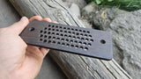 Large Tablet Weaving Separator – Handmade Black Oak Wood – 59 Holes