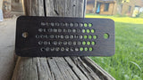 Large Tablet Weaving Separator – Handmade Black Oak Wood – 59 Holes