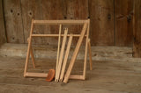 Large Wooden Weaving Frame Loom – 40×40 cm Beech Wood | Use Standing or Flat | Easy Assembly | 2 Shuttles + Comb Included