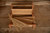 Rigid Heddle Loom 50 cm | Beech Hardwood Weaving Loom | 35 cm Weaving Width, Double Heddle Capable