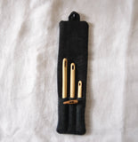 Wooden Nalbinding Needles / With case / Set of 3 / Handcarved needle / Nålebinding / Nålbinding / Naalbinding needle / Medieval art