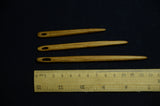 Oak wood nalbinding needles,  Set of 3  nalbinding needles, Handcarved wooden naalbinding needle,  Nålebinding, Medieval