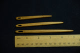 Oak wood nalbinding needles,  Set of 3  nalbinding needles, Handcarved wooden naalbinding needle,  Nålebinding, Medieval