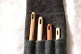 Wooden Nalbinding Needles / With case /Set of 4 / Handcarved needle / / Nålebinding / Nålbinding / Naalbinding needle / Medieval art