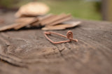 Handforged pin,  Copper pin for weaving, Tablet weaving, Card weaving, Medieval weaving tool, Medieval reenactment pin, Hammered pin