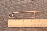 Pin for tablet weaving, 11 cm length, Card weaving pin, Pin for tablets, Copper pin,Medieval pin,Handforged pin, Hammered pin