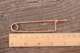 Pin for tablet weaving, 11 cm length, Card weaving pin, Pin for tablets, Copper pin,Medieval pin,Handforged pin, Hammered pin