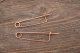 Copper pin, Tablet weaving, Card weaving, Medieval pin, Pin for reenactment, Pin for weaving, Handmade pin, Fastener for weaving