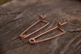 Copper pin, 9cm, Tablet Card weaving, Medieval pin, Pin for reenactment, Pin for weaving, Handmade pin,Fastener for weaving