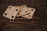 Copper pin, 9cm, Tablet Card weaving, Medieval pin, Pin for reenactment, Pin for weaving, Handmade pin,Fastener for weaving