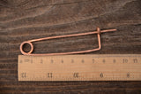 Copper pin, 9cm, Tablet Card weaving, Medieval pin, Pin for reenactment, Pin for weaving, Handmade pin,Fastener for weaving