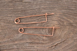 Handforged pin,  Copper pin for weaving, Tablet weaving, Card weaving, Medieval weaving tool, Medieval reenactment pin, Hammered pin