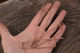 Pin for tablet weaving, 11 cm length, Card weaving pin, Pin for tablets, Copper pin,Medieval pin,Handforged pin, Hammered pin