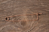 Copper pin, 14cm length, for Tablet weaving, Card weaving, Medieval pin, Pin for reenactment, Fastener for weaving