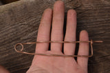 Copper pin, 14cm length, for Tablet weaving, Card weaving, Medieval pin, Pin for reenactment, Fastener for weaving