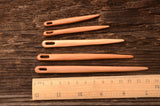 Nalbinding needles with case / Apple tree wood / Set of 5 wooden needles / Handcarved needle / Nålebinding / Nålbinding / Medieval needle /