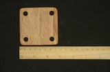 Large weaving tablets,7,5 cm x 7,5 cm weaving cards, wooden tablets for weaving, Cards for tablet weaving, With Bronze pin