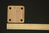 Large weaving tablets,7,5 cm x 7,5 cm weaving cards, wooden tablets for weaving, Cards for tablet weaving, With Bronze pin