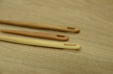 Set of 3 wooden needles, Nalbinding needles, Wooden toothbrush rag rug needle, Wooden needle, Weaving needle, Lengths 12,10,7 cm