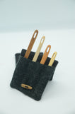 Wooden Nalbinding Needles / With case /Set of 4 / Handcarved needle / / Nålebinding / Nålbinding / Naalbinding needle / Medieval art