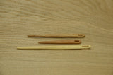 Set of 3 wooden needles, Nalbinding needles, Wooden toothbrush rag rug needle, Wooden needle, Weaving needle, Lengths 12,10,7 cm