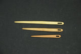 Set of 3 wooden needles, Nalbinding needles, Wooden toothbrush rag rug needle, Wooden needle, Weaving needle, Lengths 12,10,7 cm