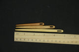 Set of 3 wooden needles, Nalbinding needles, Wooden toothbrush rag rug needle, Wooden needle, Weaving needle, Lengths 12,10,7 cm