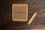 Rigid heddle board with shuttle, Backstrap weaving, Inkle weaving,  Tape loom,  Backstrap loom, Handweaving loom, Viking craft, Band weaving