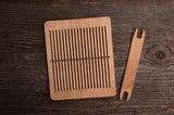 Rigid heddle and shuttle,  Weaving kit, Heddle board and shuttle, Table loom, Viking reenactment, Viking weaving