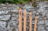 Needles for naalbinding, Set of 4  needles with case, Set for weaving, Medieval weaving, Viking reenactment, Wooden needles, Beech wood