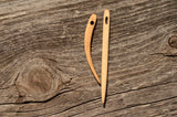 Nalbinding needles, Wooden needles, Set of 2 needles, Medieval needles, Curved needle, Wooden needles for nalbinding