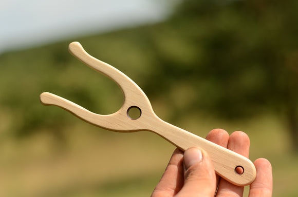 Gluckskafer Wooden Lucet Braiding Fork for Viking Cords & Rope