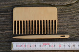 Weaving comb, Comb with needle, Nalbinding needle,Tapestry beater for looms,Wooden supply for weaving, , Viking weaving tool, Baltic weaving