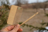 Weaving comb, Comb with needle, Nalbinding needle,Tapestry beater for looms,Wooden supply for weaving, , Viking weaving tool, Baltic weaving