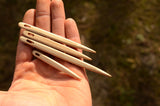 Nalbindin needles, Needles for weaving, Naalbinding, Wooden needles with case, Viking weaving, Medieval art, Ethno craft, Baltic weaving