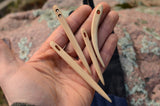 Nalbindin needles, Needles with case, Wooden knitting needles, Set for nalbinding, Nålbinding naalbinding, Viking craft, Needlebinding