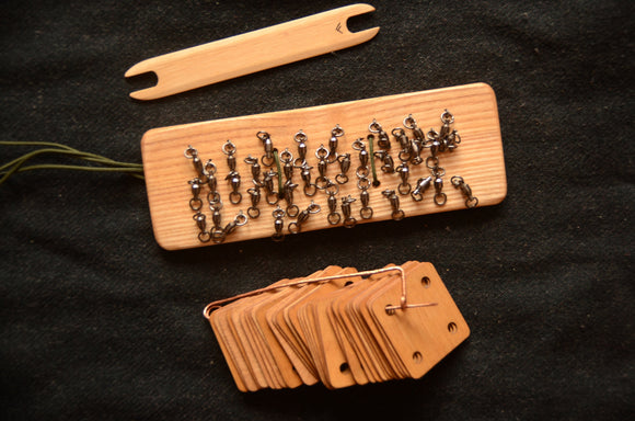 Tablet weaving kit, 38tablets set for weaving,  Card weaving, swivels  for weaving, weaving shuttle, copper pin, tablets for weaving