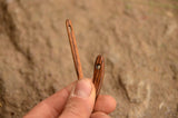 Nalbinding needles, Wooden needles, Set of 2 needles, Medieval needles, Curved needle, Wooden needles for nalbinding